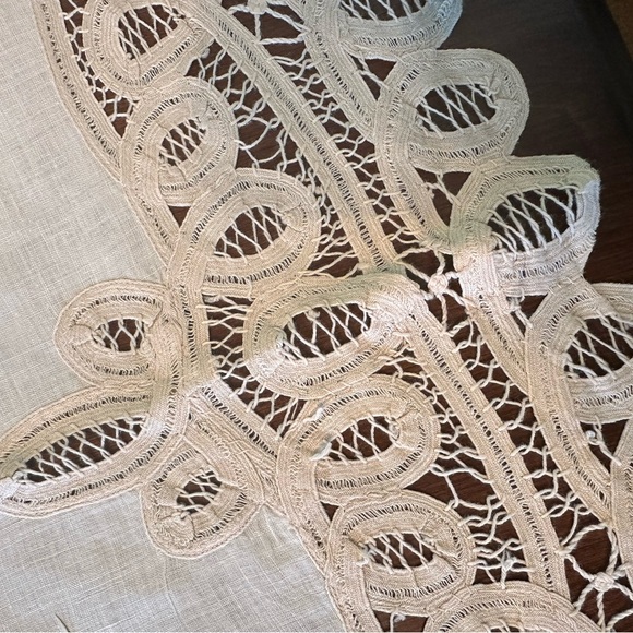 Vintage Battenburg Lace Tablecloth - Picture 5 of 7